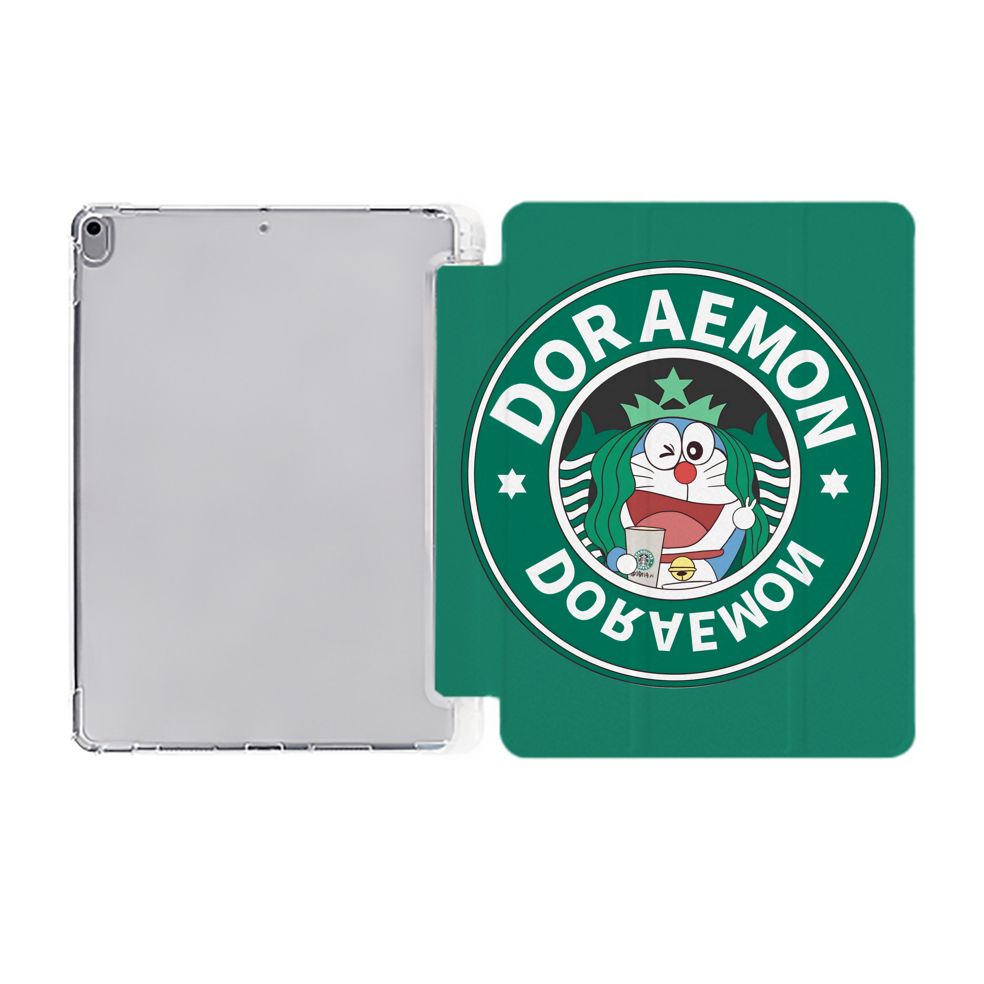 （画像用） ドラえもん Doraemon IPad ケース ペン収納付き 三つ折りスタンド PUレザー×シリコン 対応機種9.5/10.5/10.9インチ